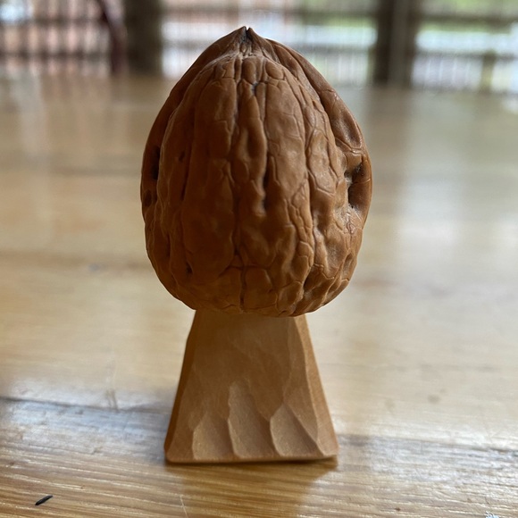 Intricate German Woodcarving in a Walnut Shell - Apothecary - Picture 3 of 7